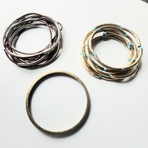 Vintage gold and silver Bracelets lot Of 3